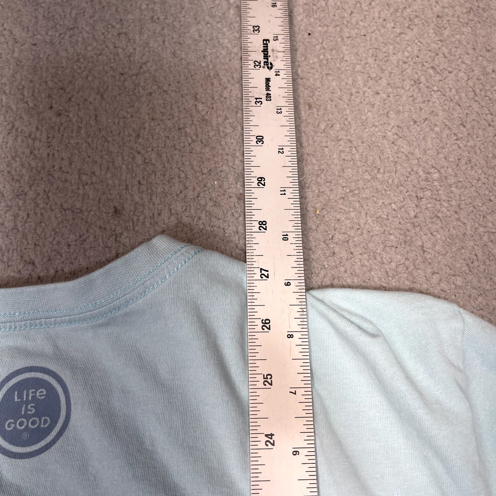 Life Is Good Shirt Mens Medium Blue Lover Buoy Graphic Tagless Cotton Tee - Picture 8 of 15